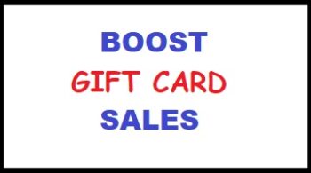Boost gift card sales